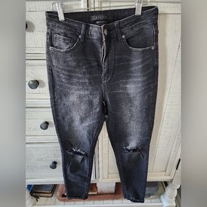 Risen High-Rise Skinny Jeans